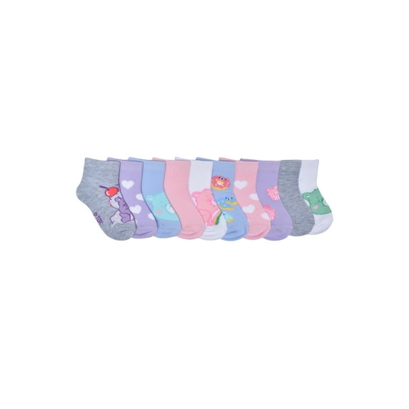 Character Toddler Ankle Socks, 10-pack, Sizes 12M- 5T
