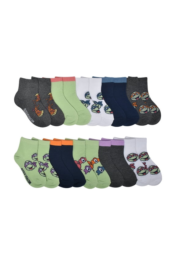 Character Toddler Ankle Socks, 10-pack, Sizes 12M- 5T