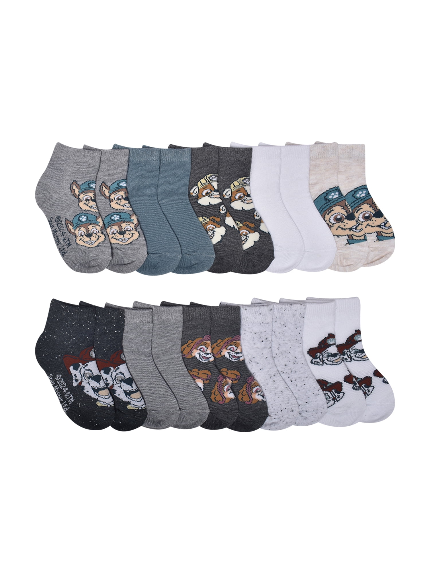 Character Toddler Ankle Socks, 10-pack, Sizes 12M- 5T