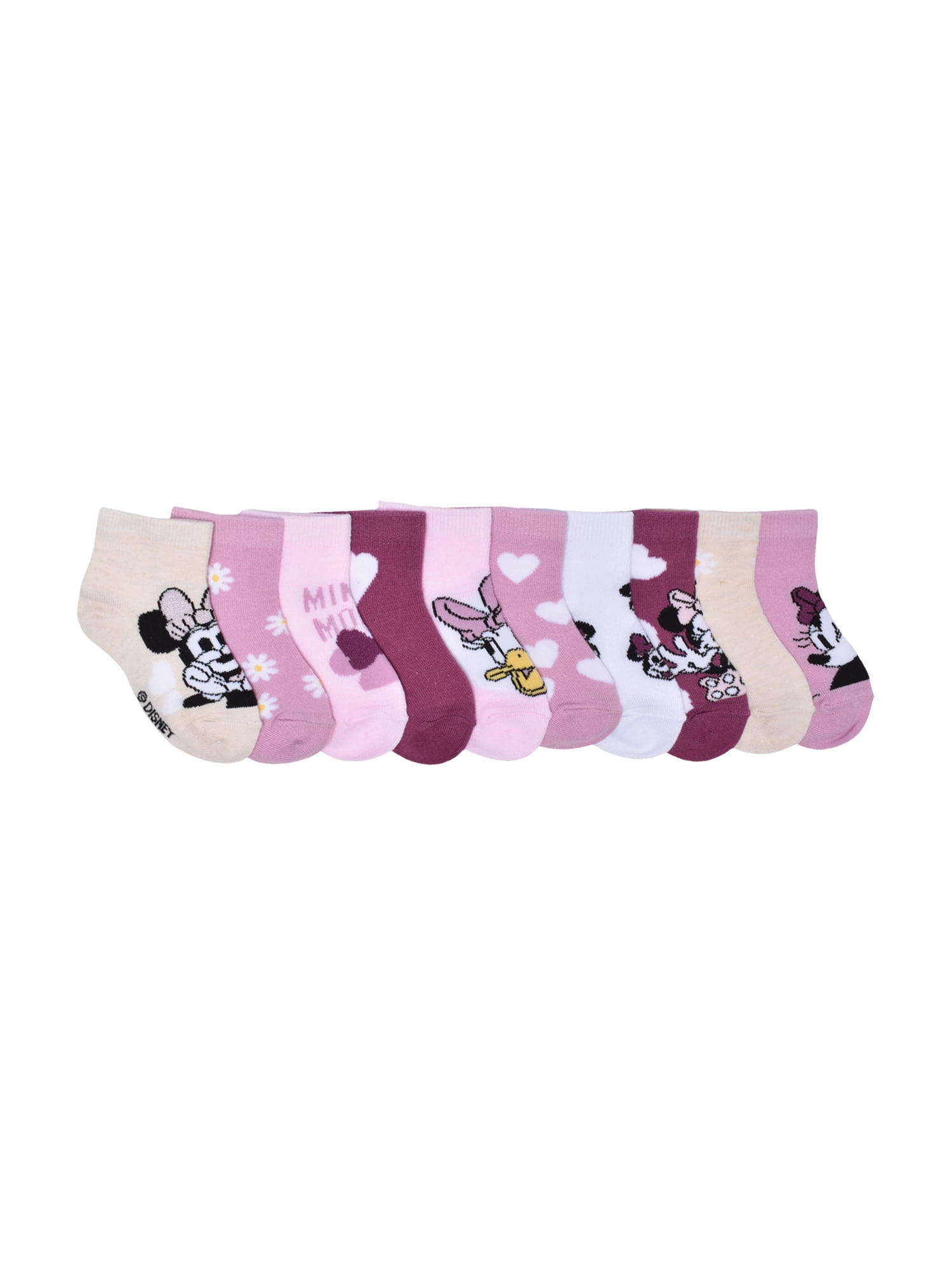Character Toddler Ankle Socks, 10-pack, Sizes 12M- 5T