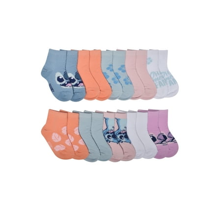 Character Toddler Ankle Socks, 10-Pack, Sizes 12M-5T