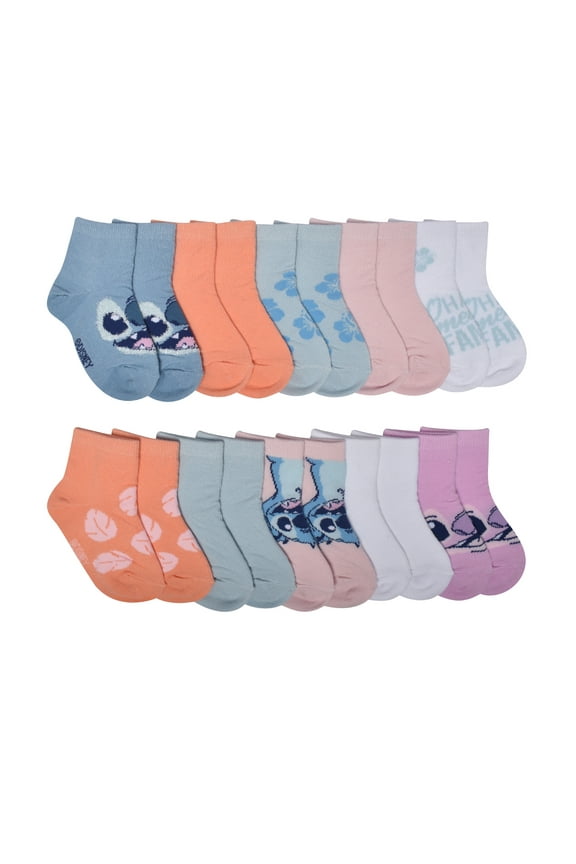Character Toddler Ankle Socks, 10-Pack, Sizes 12M-5T