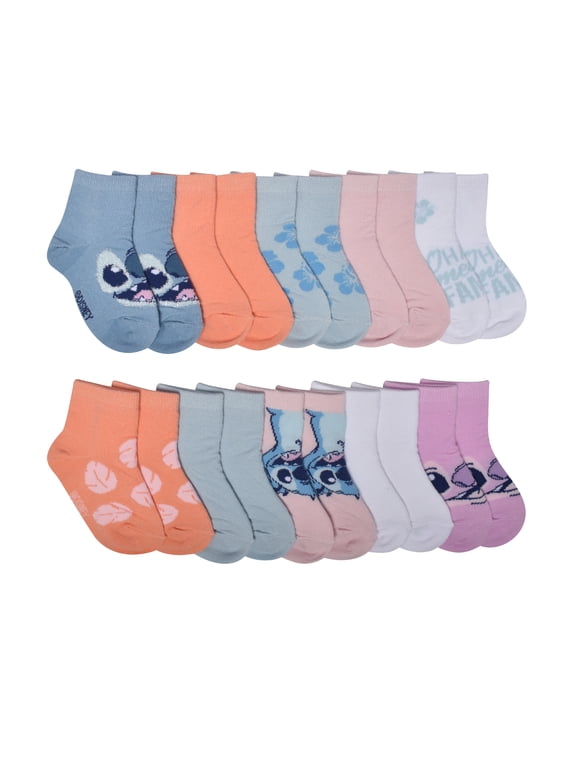 Character Toddler Ankle Socks, 10-Pack, Sizes 12M-5T