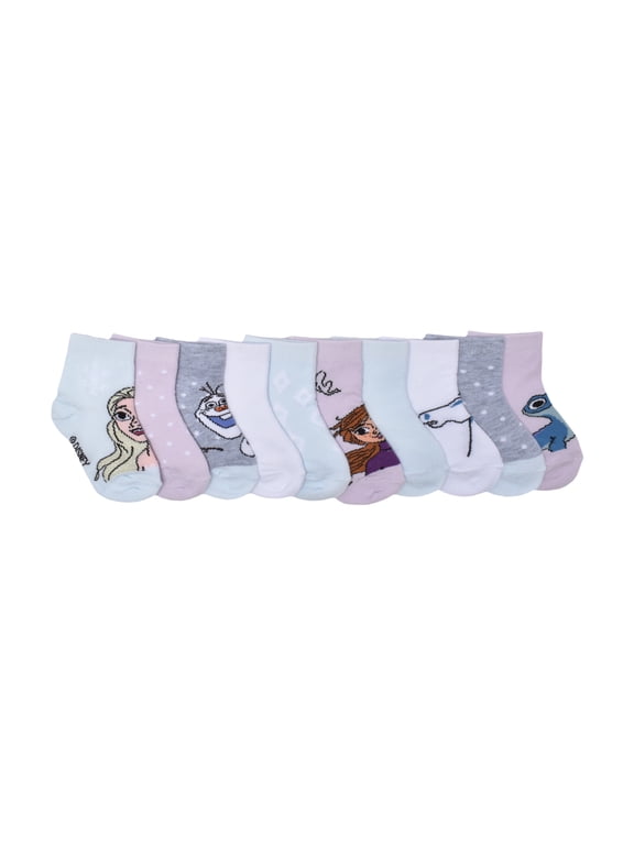 Character Toddler Ankle Socks, 10-pack, Sizes 12M- 5T