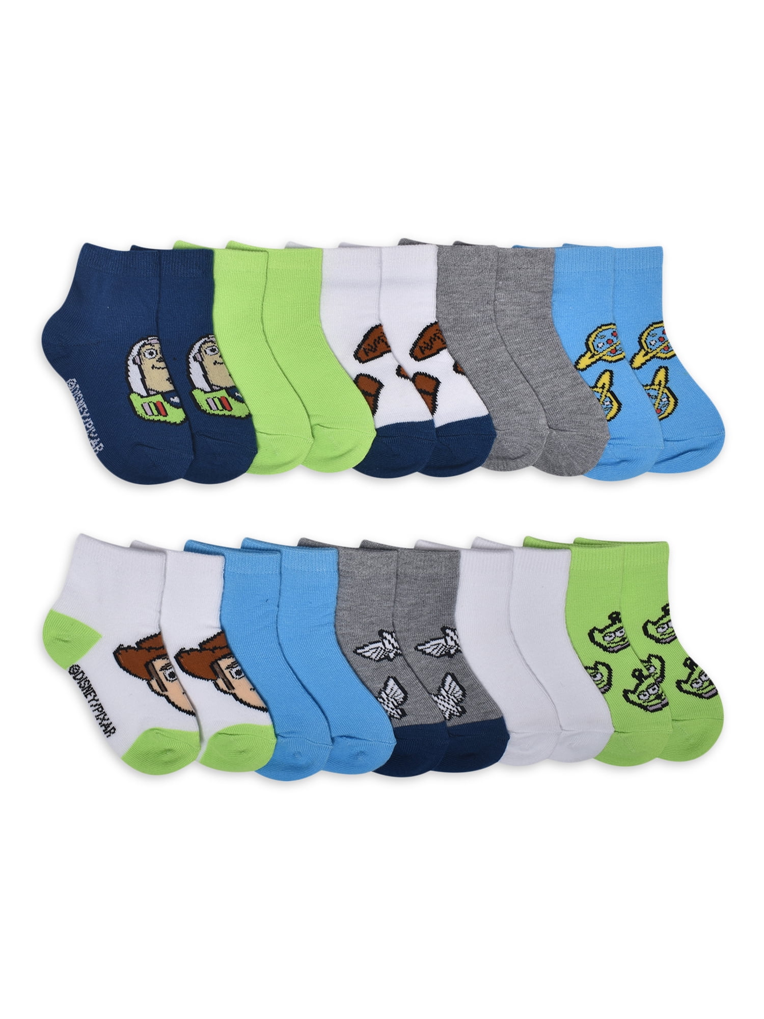 Character Toddler Ankle Socks, 10-pack, Sizes 12M- 5T