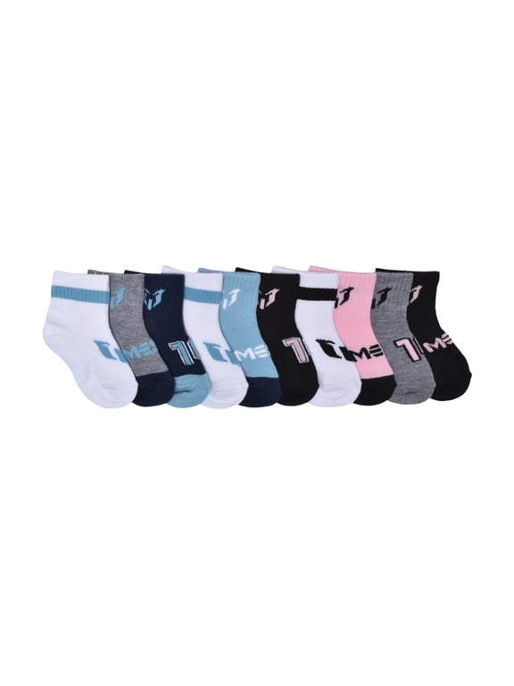 Character Toddler Ankle Socks, 10-pack, Sizes 12M- 5T