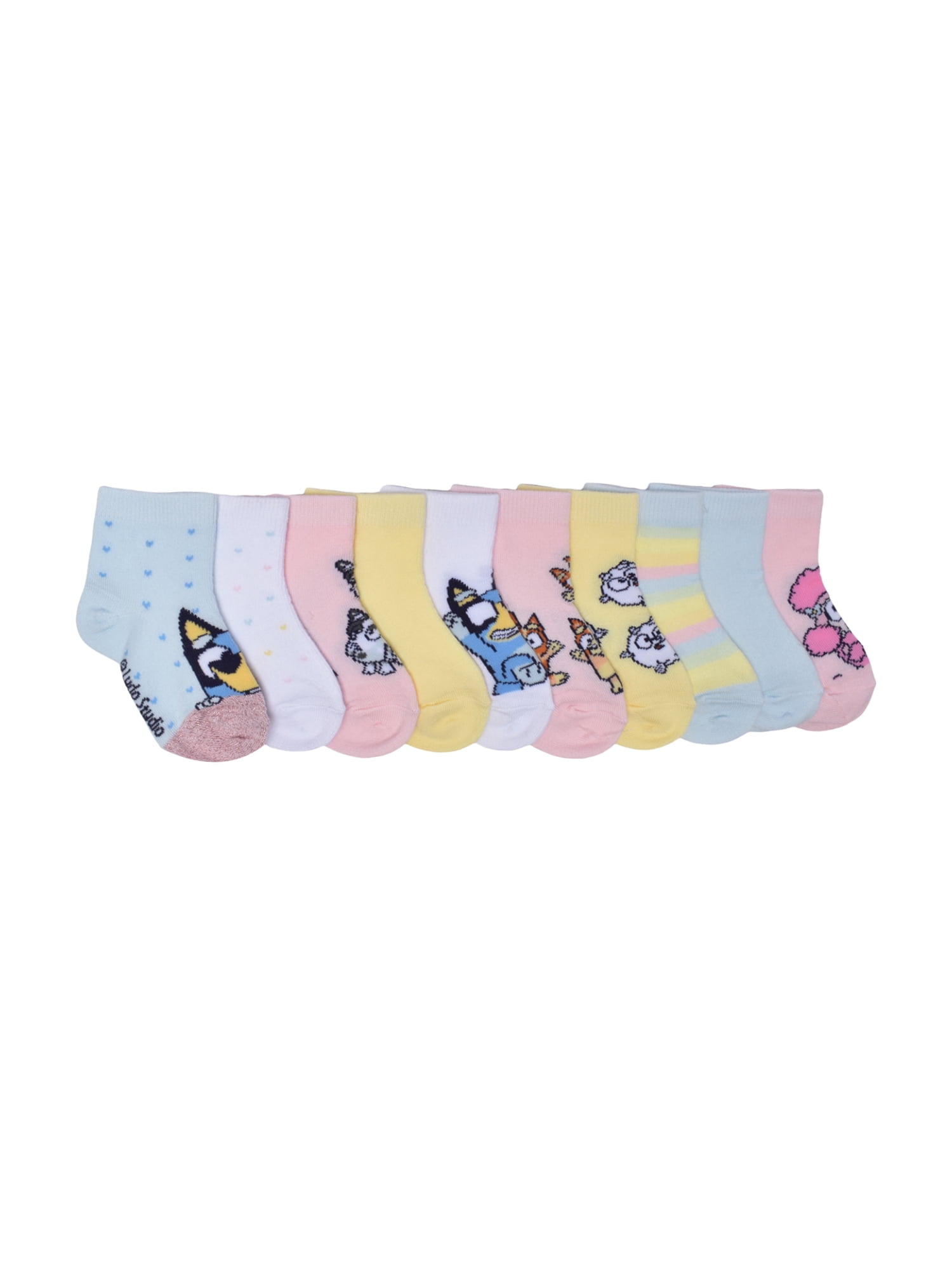 Character Toddler Ankle Socks, 10-pack, Sizes 12M- 5T