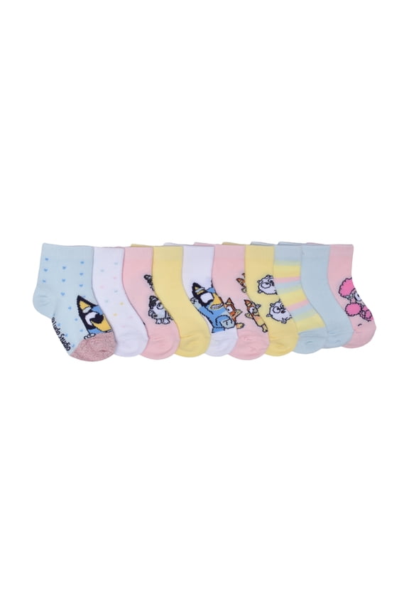 Character Toddler Ankle Socks, 10-pack, Sizes 12M- 5T