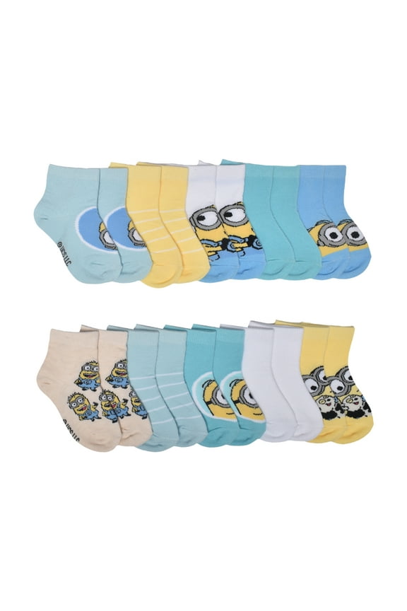 Character Toddler Ankle Socks, 10-Pack, Sizes 12M-5T