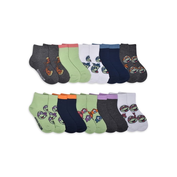 Character Toddler Ankle Socks, 10-pack, Sizes 12M- 5T