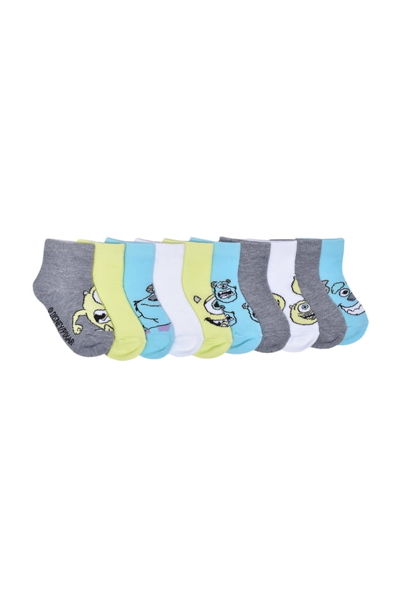 Character Toddler Ankle Socks, 10-pack, Sizes 12M- 5T