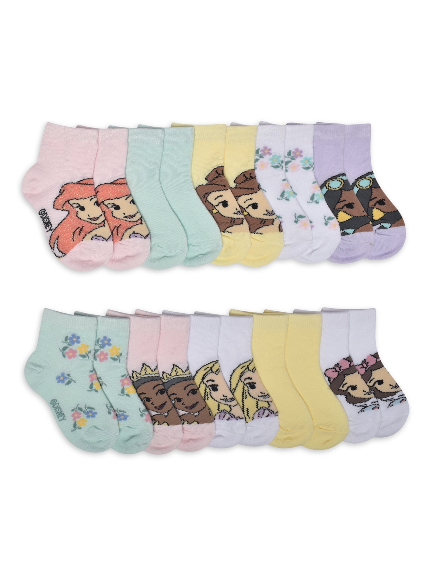 Character Toddler Ankle Socks, 10-pack, Sizes 12M- 5T