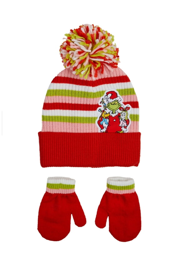 Character Toddler Beanie and Mitten 2-Piece Set