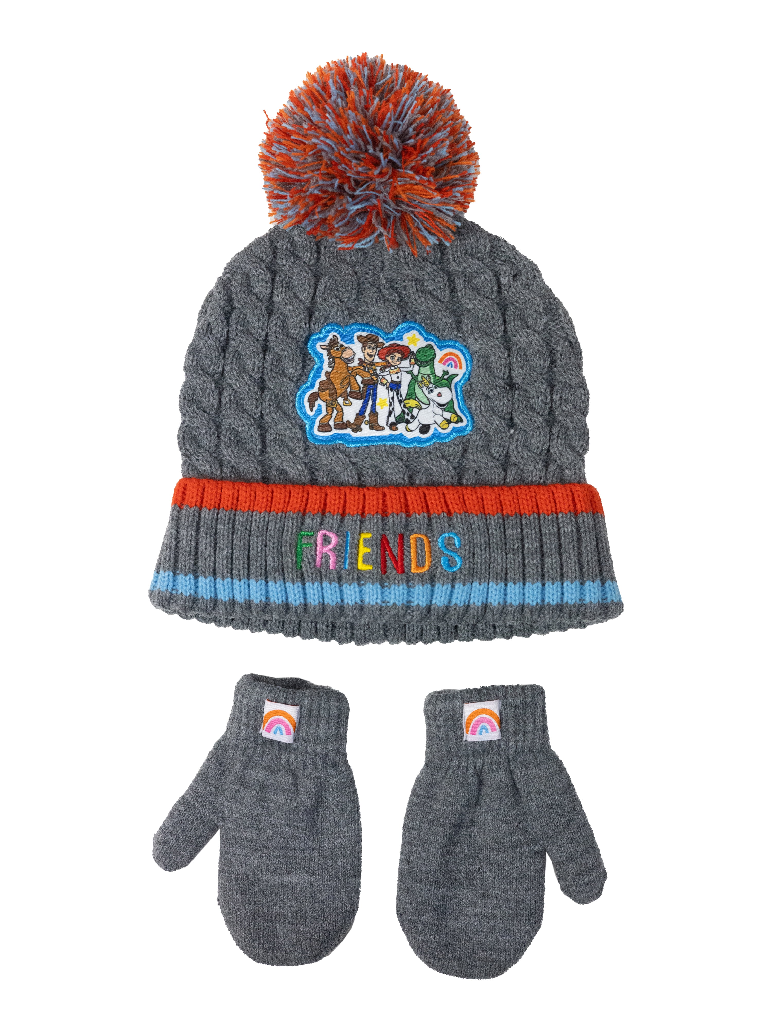 Character Toddler Beanie and Mittens, 2-Piece Set