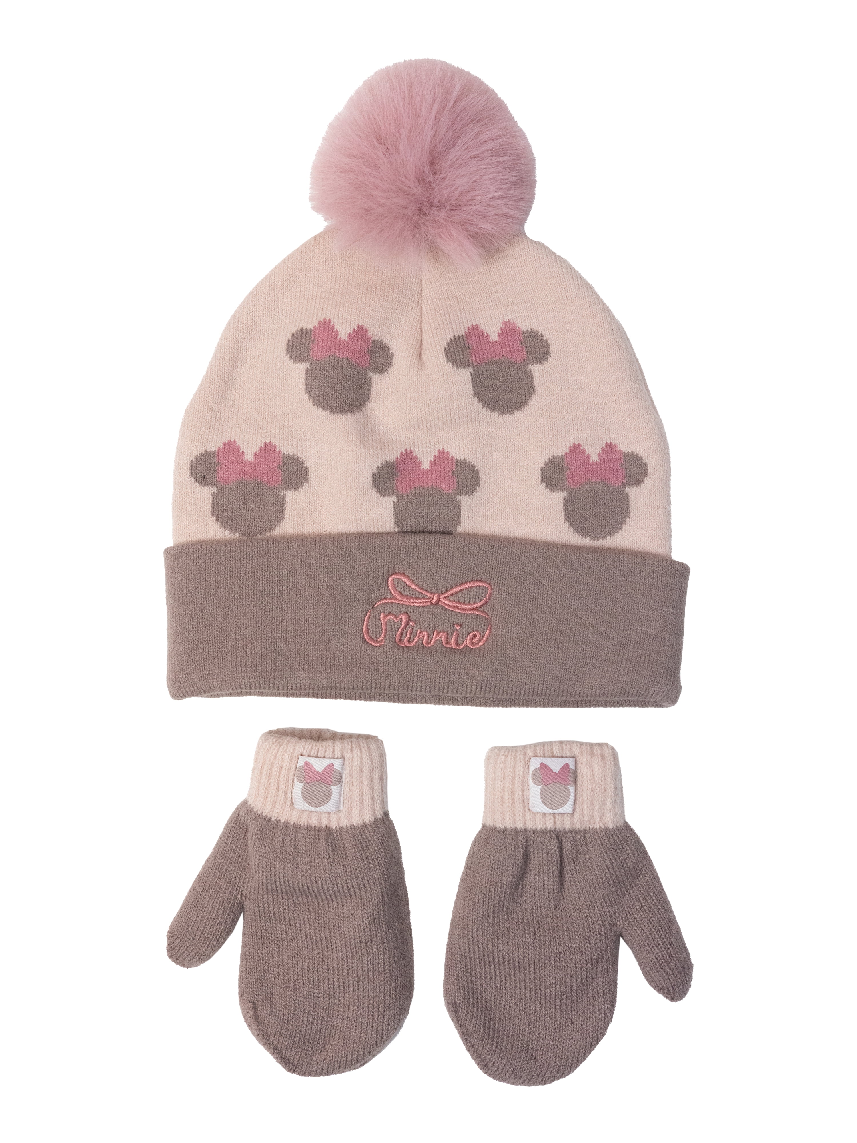 Character Toddler Beanie and Mittens, 2-Piece Set