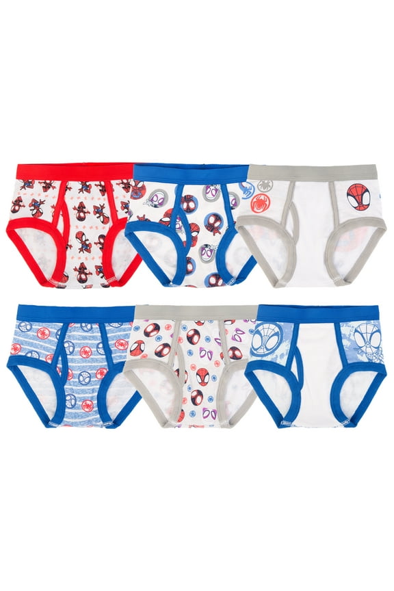 Character Toddler Boy Briefs, 6- Pack, Sizes 2T-4T