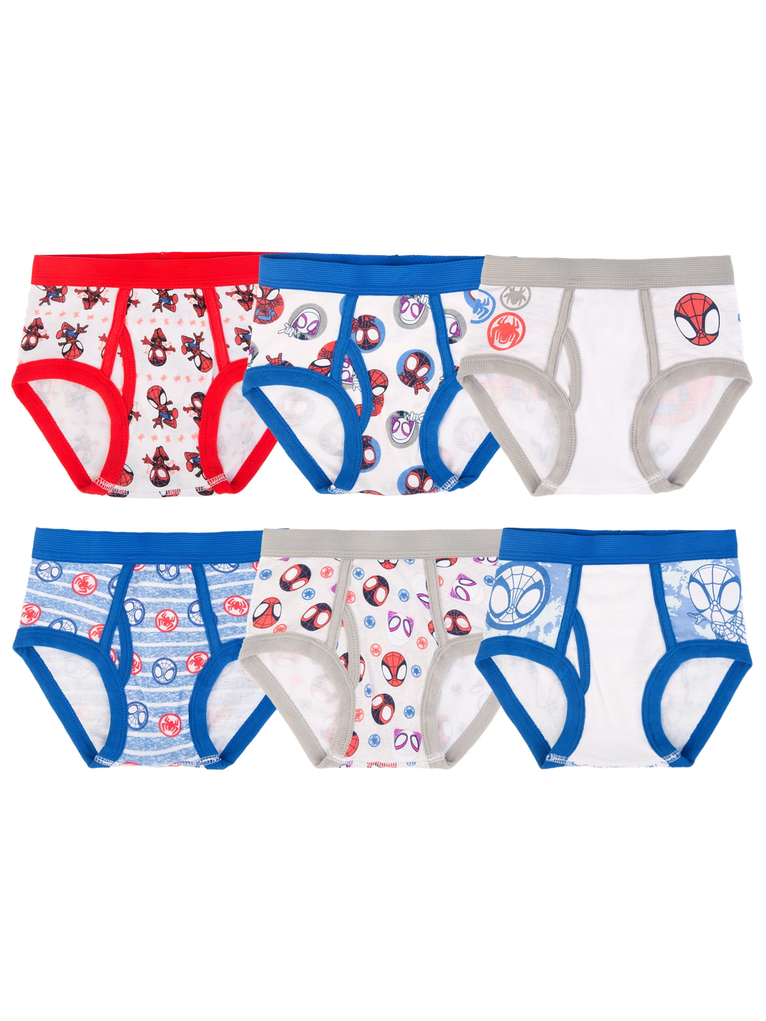 Character Toddler Boy Briefs 6 Pack Sizes 2T 4T