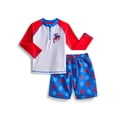 thumbnail image 1 of Character Toddler Boy Long- Sleeve Rash Guard and Swim Trunks, 2-Piece, Size 12M-2M, 1 of 3