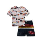 Character Toddler Boy Short- Sleeve Rash Guard and Swim Shorts Set, 2-Piece, Sizes 12M-5T