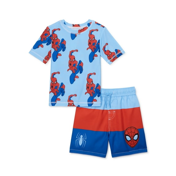 Character Toddler Boy Rash Guard and Swim Shorts Set, 2-Piece, Sizes 12M-5T