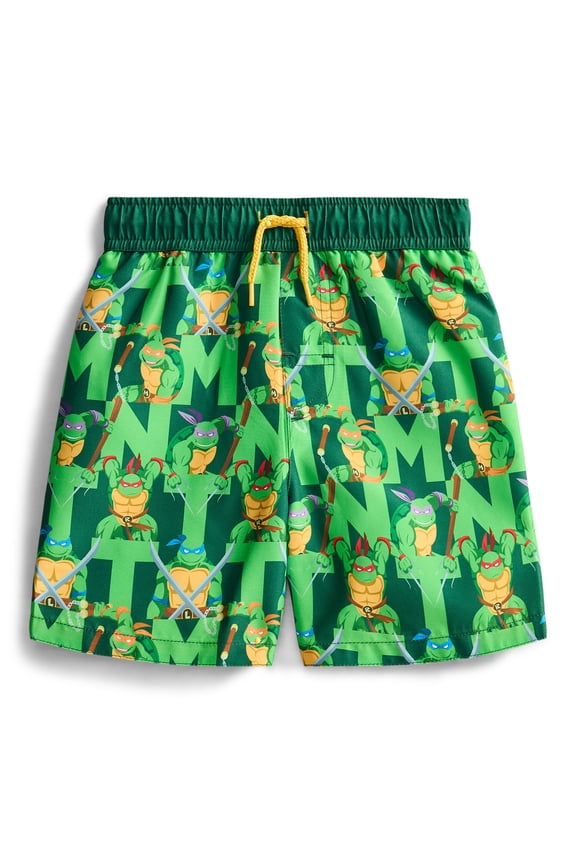 Character Toddler Boy Swim Trunks, Size 12M-5T