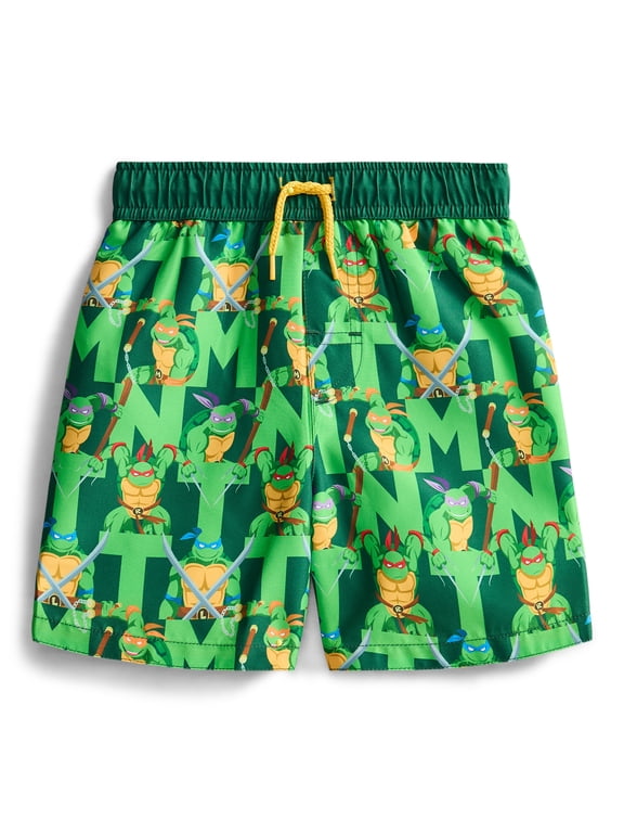 Character Toddler Boy Swim Trunks, Size 12M-5T