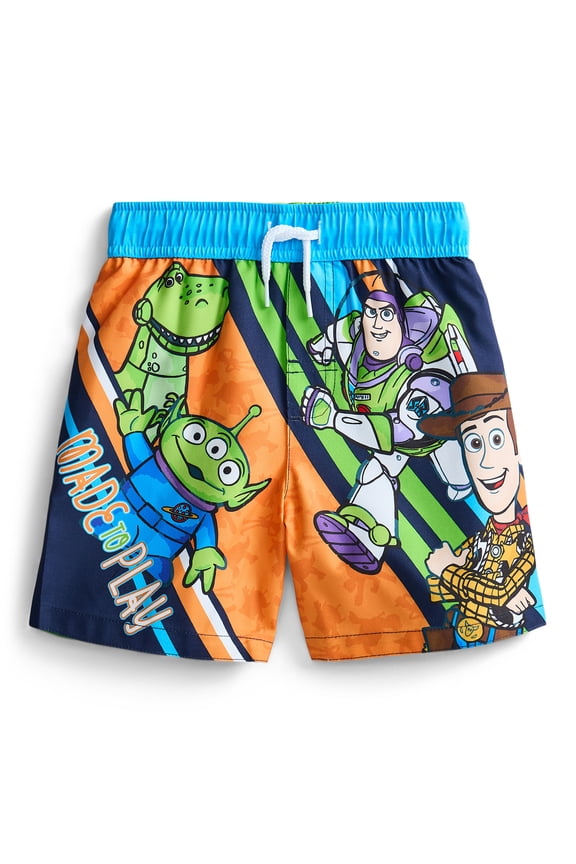 Character Toddler Boy Swim Trunks, Size 12M-5T