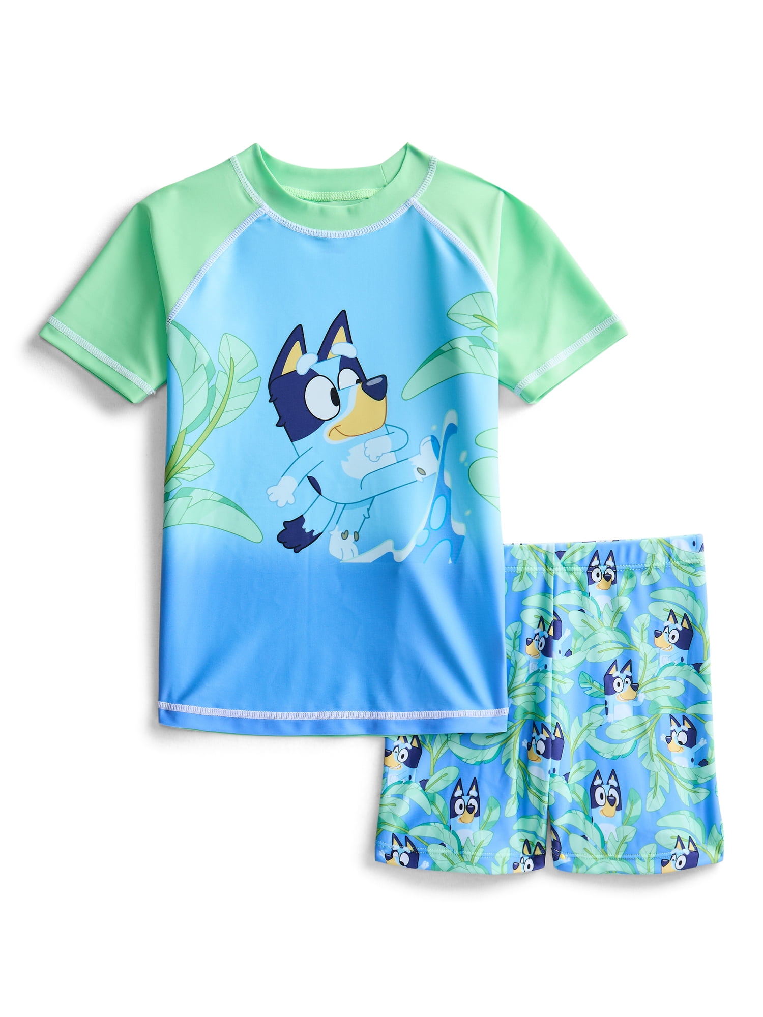 Character Toddler Boy Rash Guard and Euro Swim Shorts, 2-Piece, Size 12M-5T