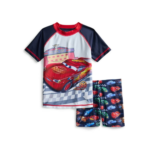 Character Toddler Boy Rash Guard and Euro Swim Shorts, 2-Piece, Size 12M-5T