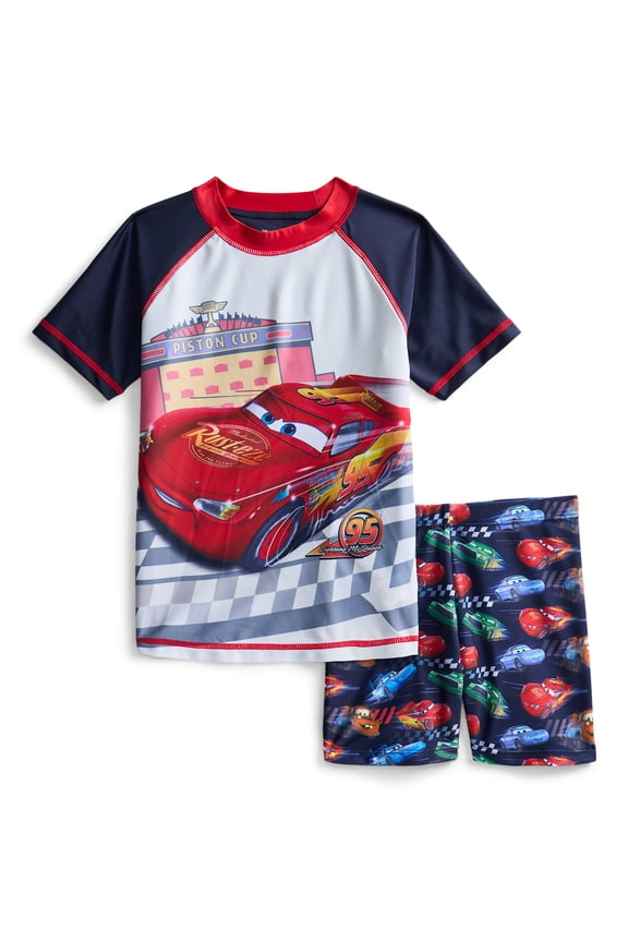 Character Toddler Boy Rash Guard and Euro Swim Shorts, 2-Piece, Size 12M-5T