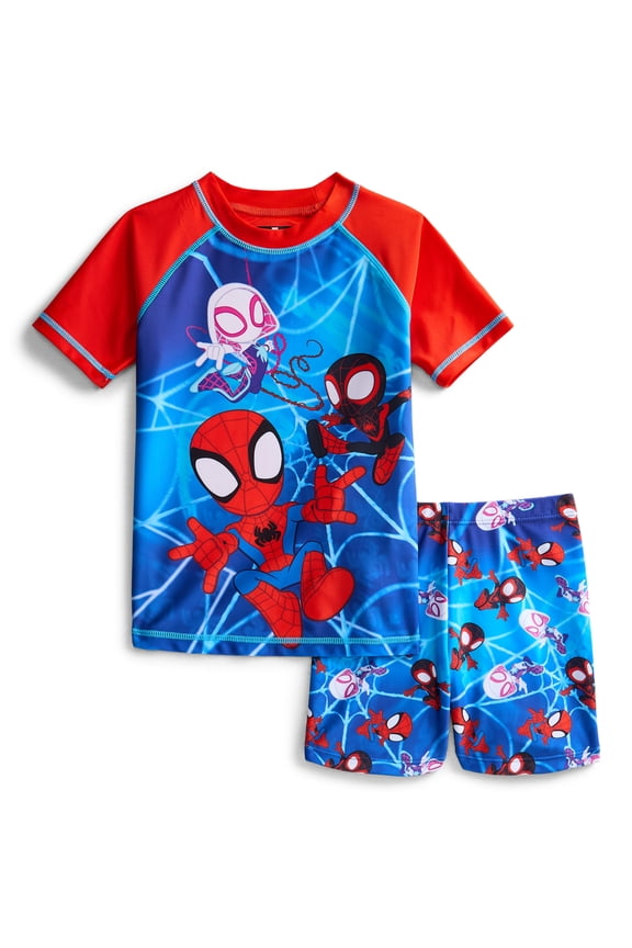 Character Toddler Boy Rash Guard and Euro Swim Shorts, 2-Piece, Size 12M-5T