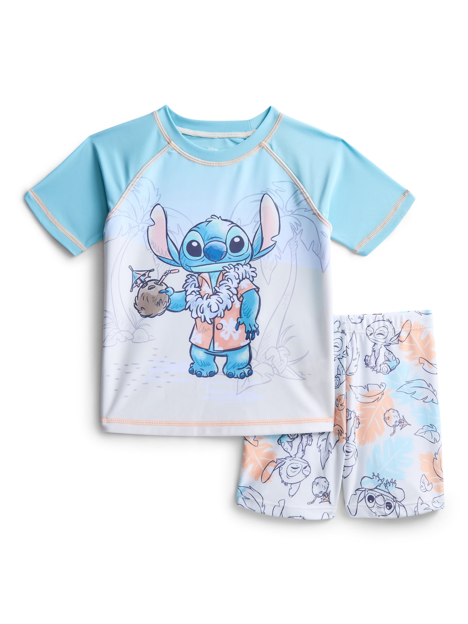 Character Toddler Boy Rash Guard and Euro Swim Shorts, 2-Piece, Size 12M-5T