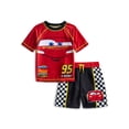 thumbnail image 1 of Cars Toddler Boys Character Rash Guard Top and Swim Shorts Set, 2-Piece, Size 12M-5T, 1 of 3