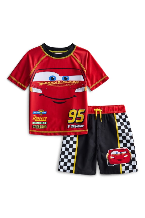 Character Toddler Boy Cosplay Rash Guard Swim Set, 2-Piece, Sizes 12M-5T