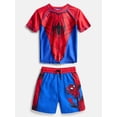 thumbnail image 1 of Spider-Man Toddler Boys Character Rash Guard Top and Swim Shorts Set, 2-Piece, Size 12M-5T, 1 of 3