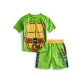 thumbnail image 1 of Teenage Mutant Ninja Turtles Toddler Boys Character Rash Guard Top and Swim Shorts Set, 2-Piece, Size 12M-5T, 1 of 3
