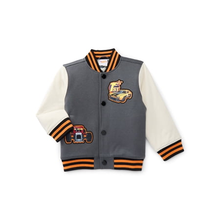 Dreamwave Apparel Character Toddler Varsity Jacket with Lining, Sizes 12M- 5T