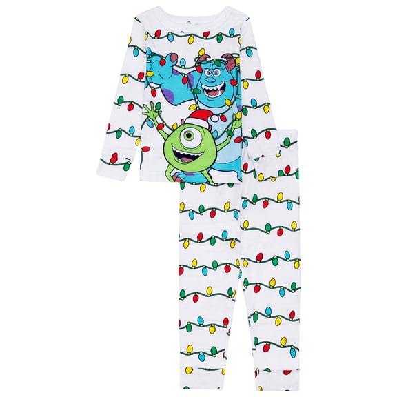 Character Toddler Christmas Long Sleeve Top and Pant Pajama Set, 2-Piece, Sizes 12M-5T