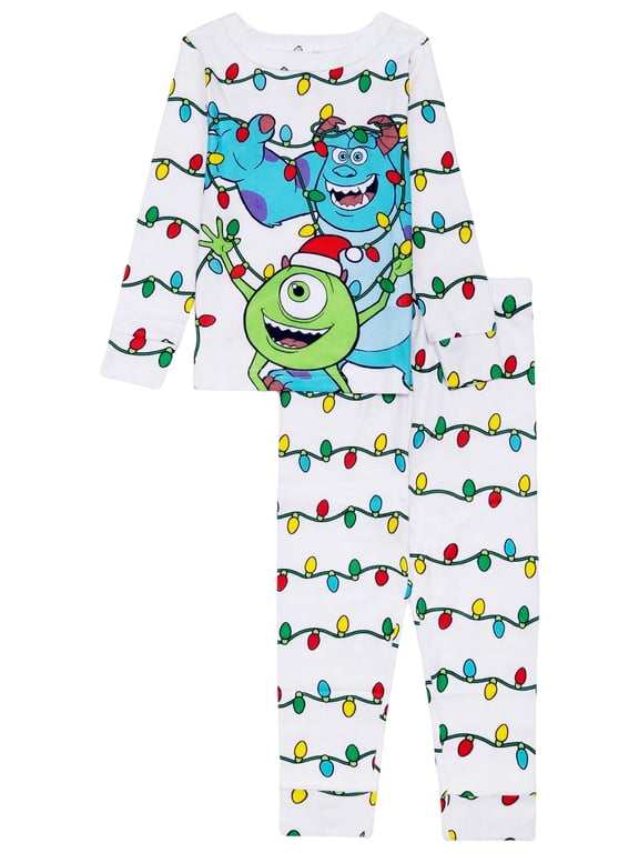 Character Toddler Christmas Long Sleeve Top and Pant Pajama Set, 2-Piece, Sizes 12M-5T