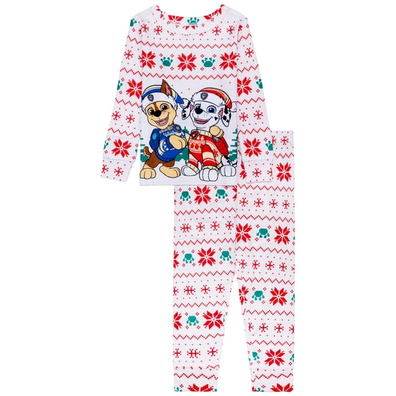Character Toddler Christmas Long Sleeve Top and Pant Pajama Set, 2-Piece, Sizes 12M-5T