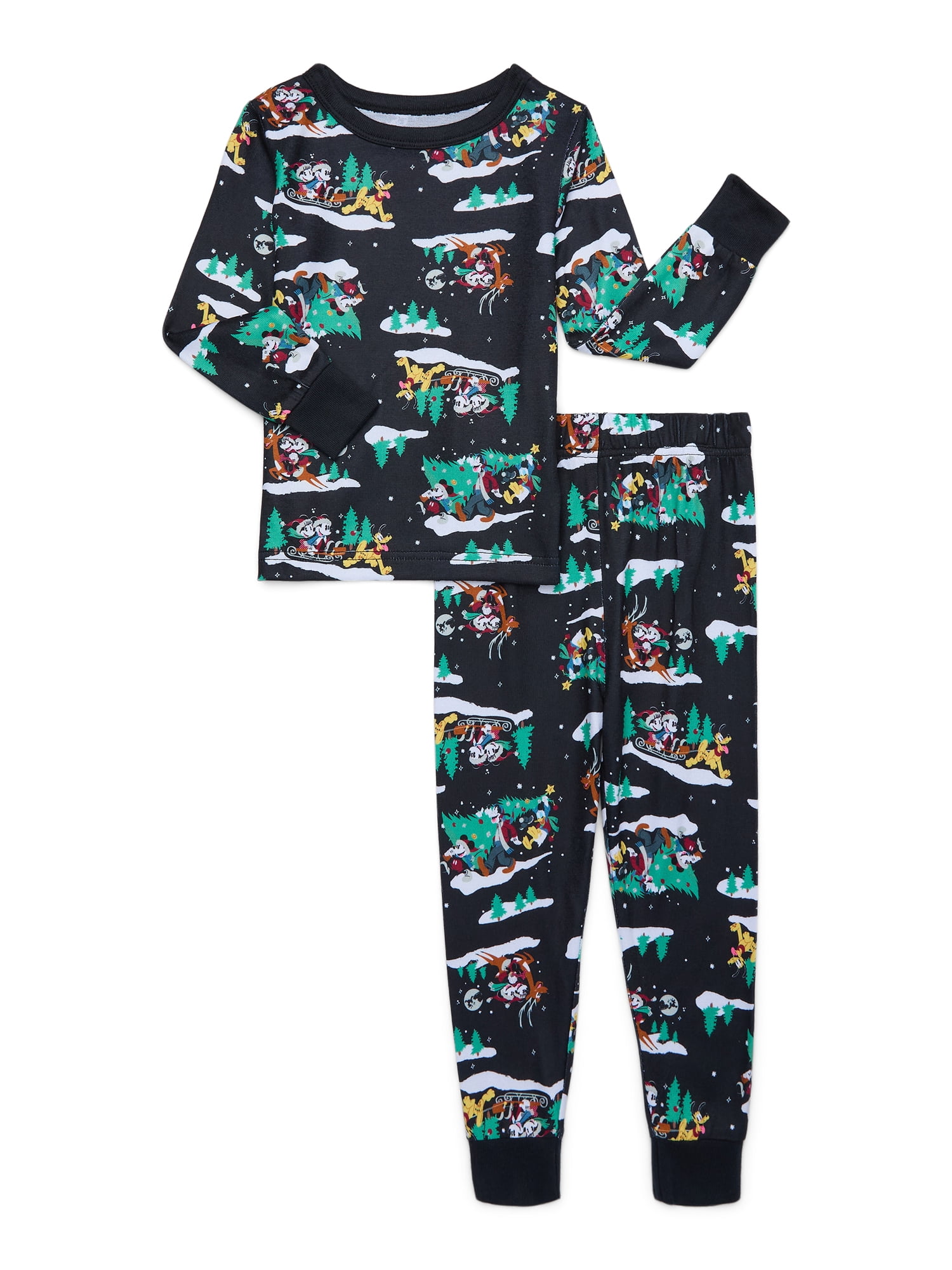 and Friends Toddler Boys and Toddler Girls Holiday Pajamas Set, 2-Piece, Sizes 12M-5T