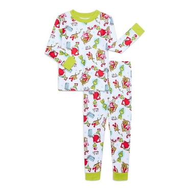 Character Toddler Christmas Snug Fit Top and Pants, 2-Piece Pajama Set, Sizes 12M-5T