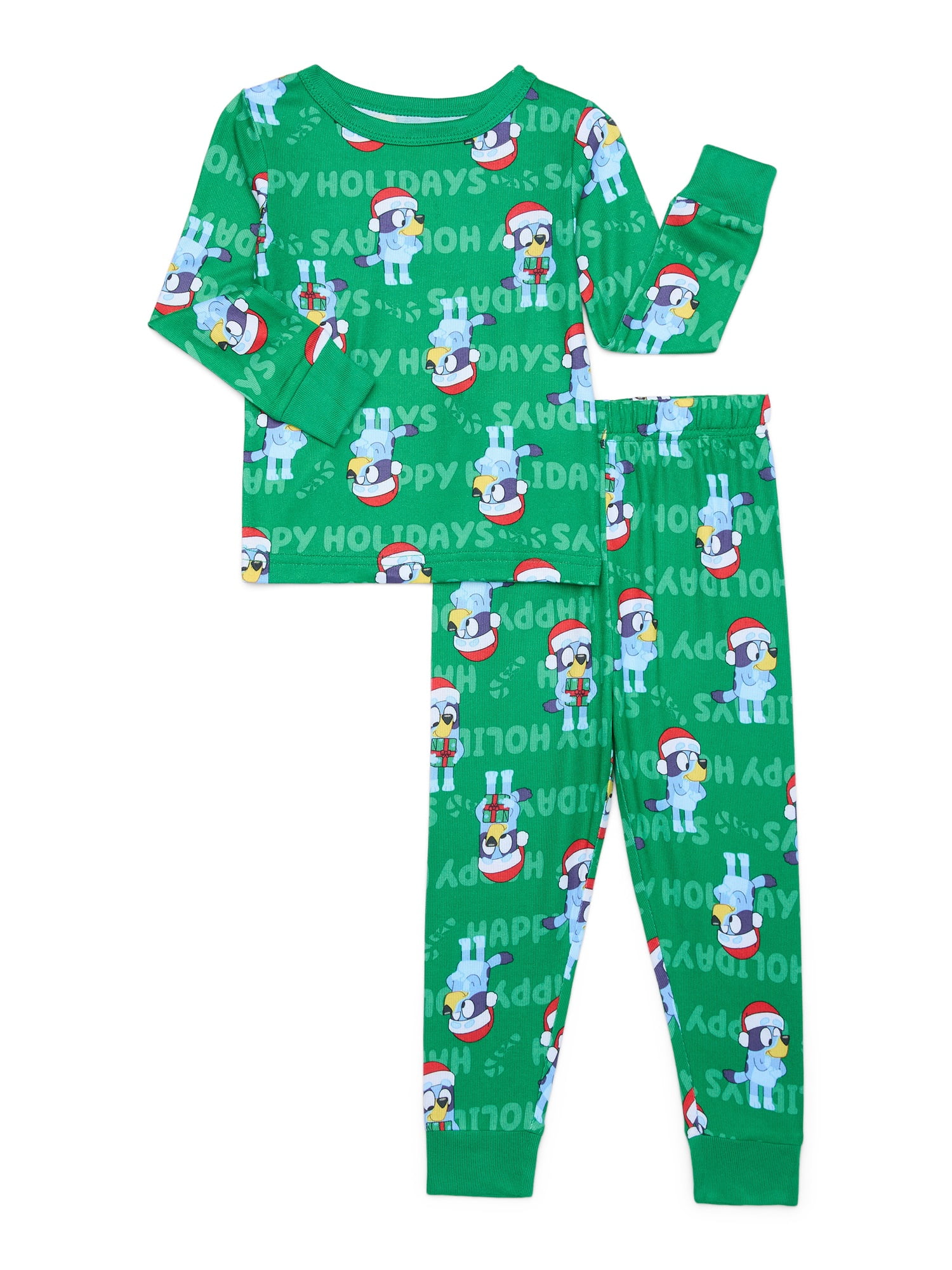 Kids Cozy Pine Cone Chirstmas Ice Pajama Pant Set