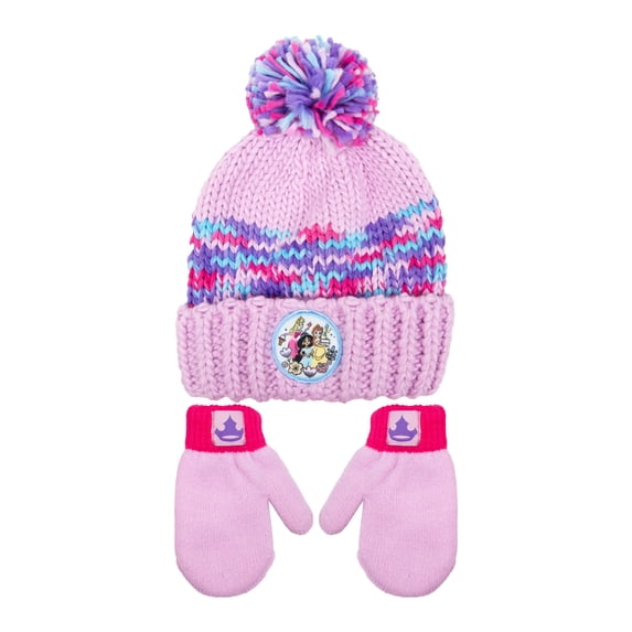 Character Toddler Chunky Knit Beanie and Mittens, 3-Piece Set