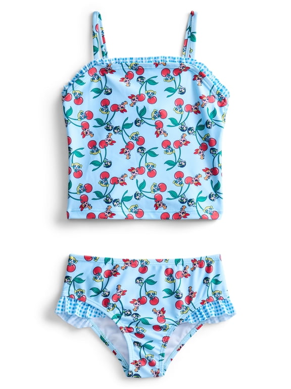 Character Toddler Girl Tankini Swimsuit, 2- Piece, Sizes 12M- 5T