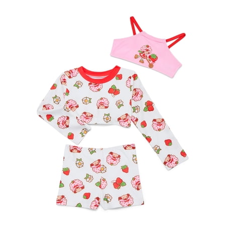 Bluey Character Toddler Girl Rash Guard and Bikini Swimsuit Set, 3-Piece, Sizes 2T-5T