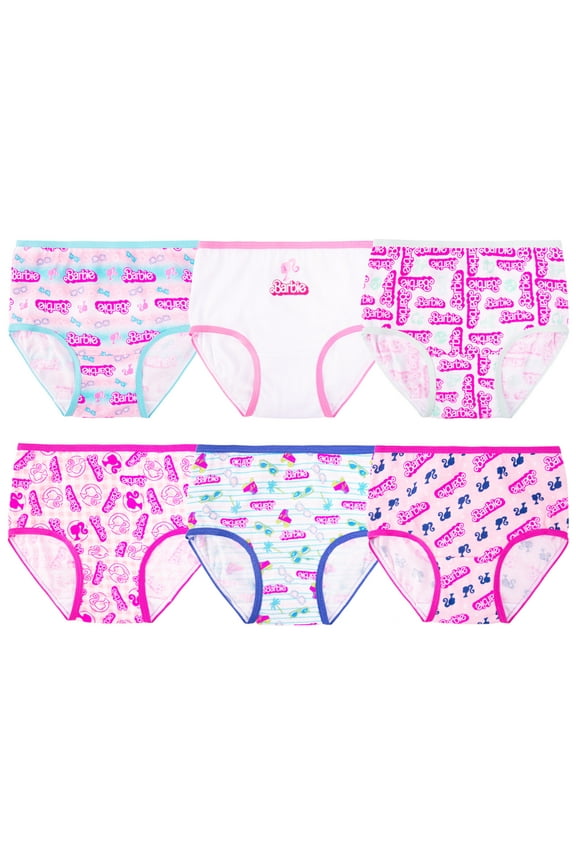 Character Toddler Girl Briefs Underwear, 6-Pack, Sizes 2T-4T