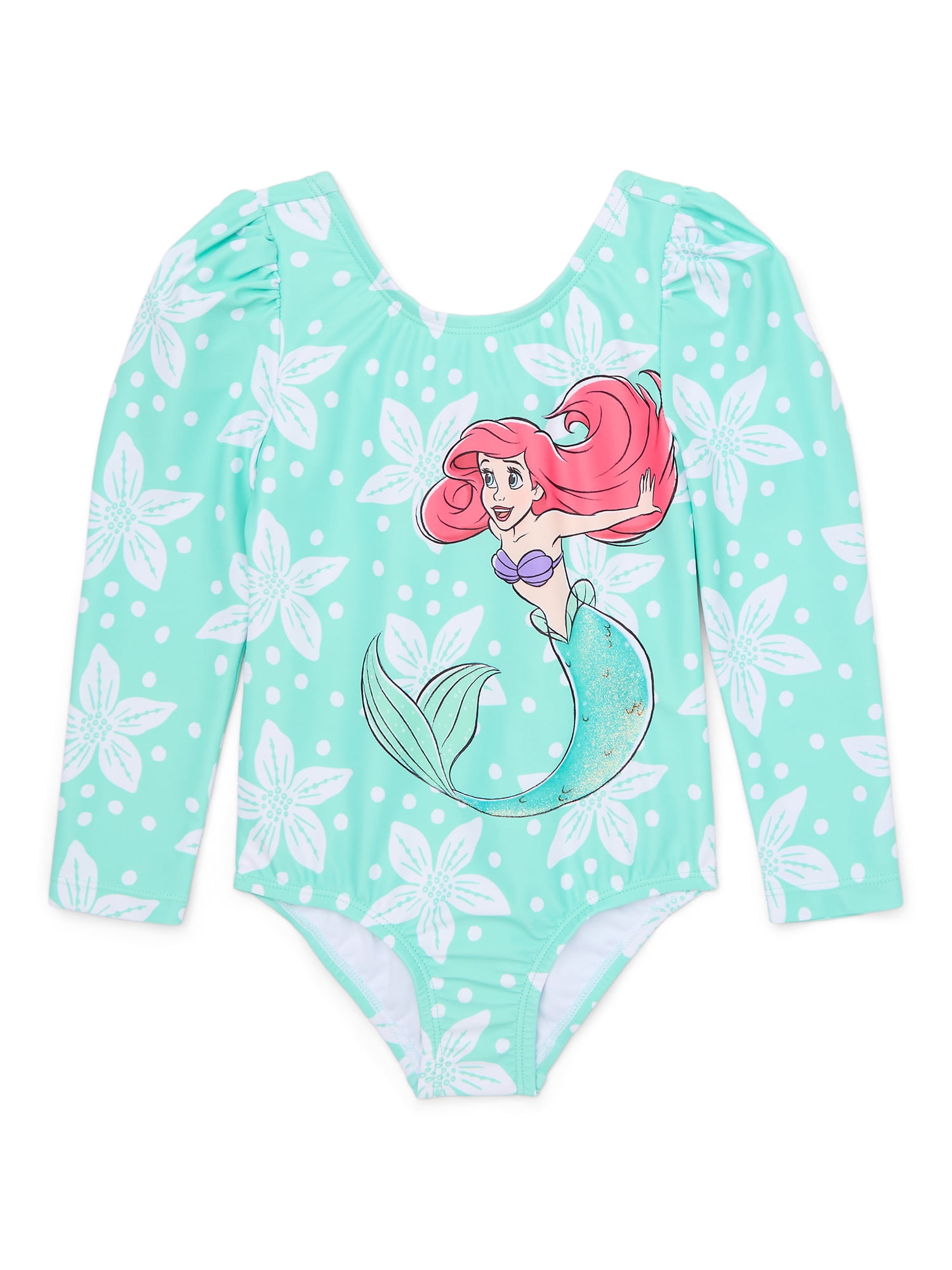 Character Toddler Girl Long- Sleeve One- Piece Swimsuit, Sizes 12M-5T