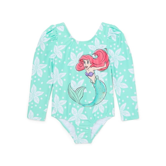 Character Toddler Girl Long- Sleeve One- Piece Swimsuit, Sizes 12M-5T
