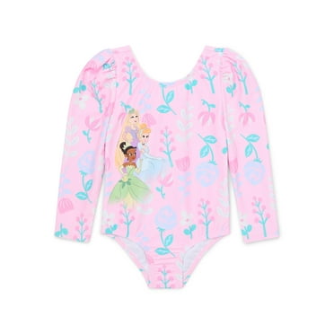 Character Toddler Girl Long- Sleeve One- Piece Swimsuit, Sizes 12M-5T